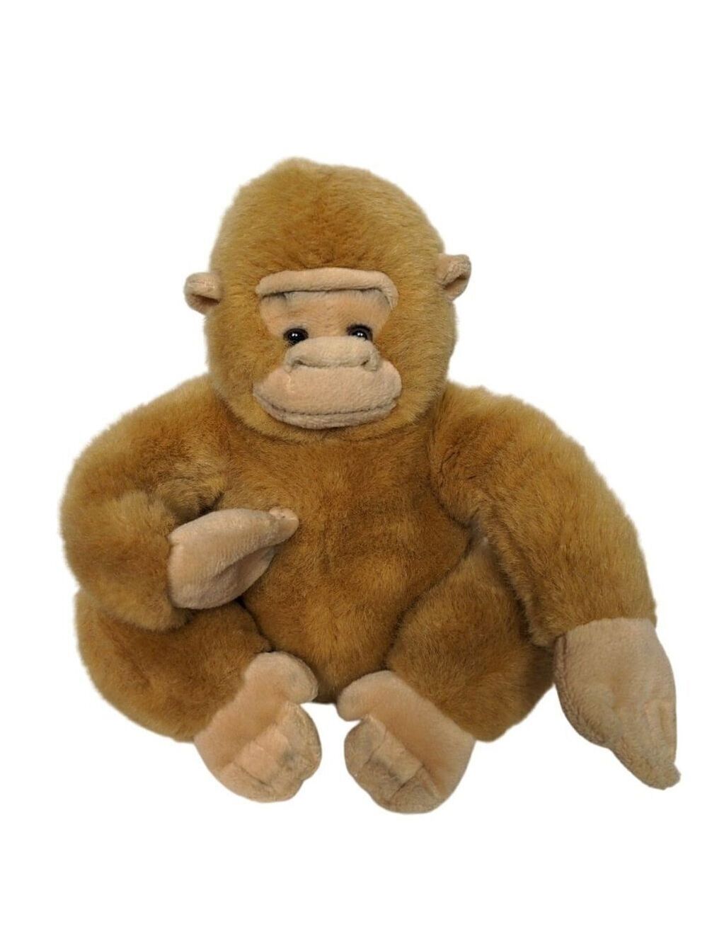 Goffa International Monkey Plush Tan Brown 9.5 Inch